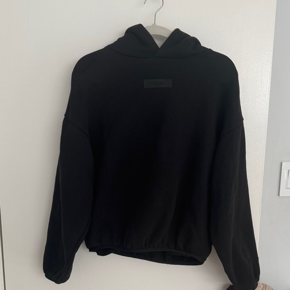 Essentials Black Kids Hoodie - Picture 1 of 4